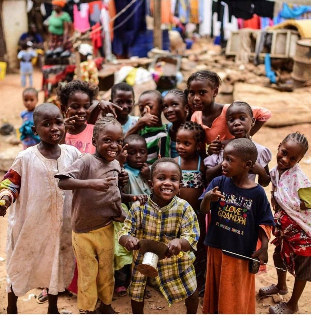 Community members in Cameroon working together